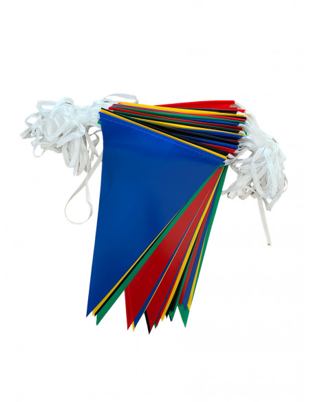 Guirlande fanions jeux sportifs plastique ultra résistant : Extérieur