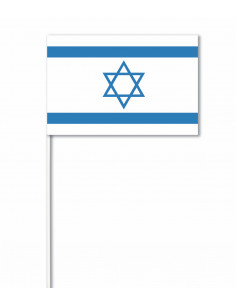 Lot de drapeaux Israël en papier