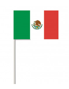Lot de drapeaux Mexique en papier : fabrication française