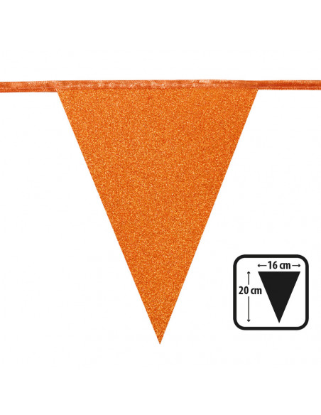fanions scintillante orange