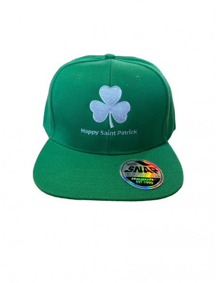 Casquette SnapBack verte Happy Saint Patrick : Textile Saint Patrick