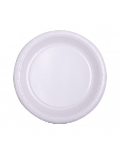Assiettes en carton blanche : vaisselles jetables