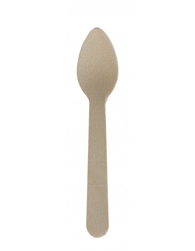 Lot De 200 Cuillères En Bois De Bouleau Jetables - Biodégradables Et Compostables - Pour Pique-nique, Barbecue, Fêtes