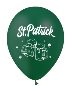 Sachet de 10 ballons bière saint Patrick en latex : saint Patrick