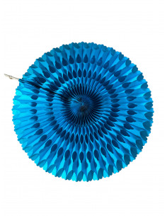 Rosace bleu turquoise en papier ignifuger : Fabrication Française