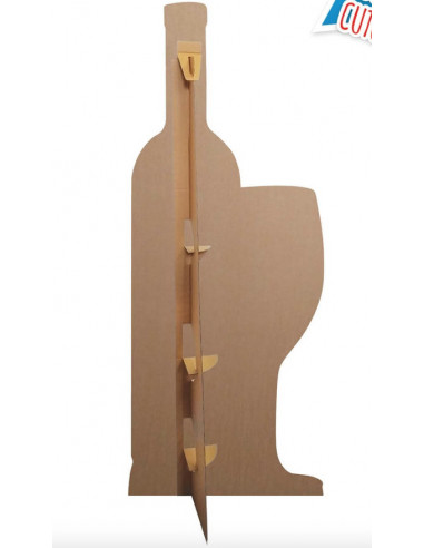 Découpe vin blanc en carton