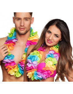 Collier hawaiien rainbow de luxe XL 2