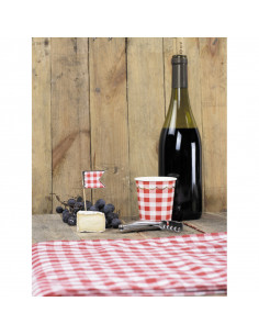 Gobelets guinguette en carton X8 : Vaisselles guinguette 2