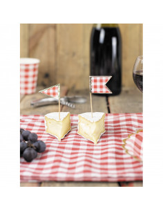 Lot de 10 pics en bois guinguette : Vaisselles guinguette 2