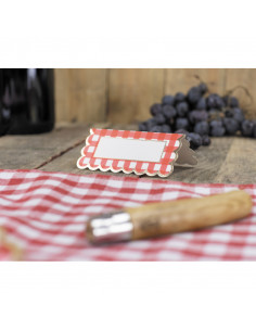 Lot de 8 marques places guinguette : Vaisselles guinguette 2