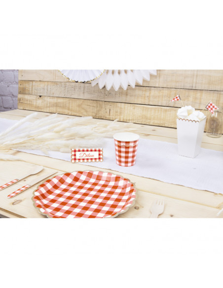 Lot de 8 marques places guinguette : Vaisselles guinguette