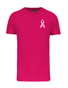 T-shirt fuschia Octobre Rose homme : textile octobre rose