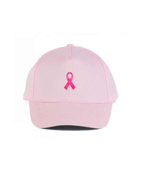 Casquette rose Octobre Rose brodée : textile octobre rose