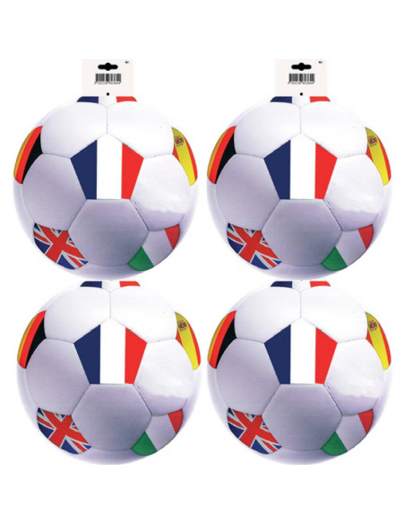 Lot de 4 découpes ballons en carton : décoration euro 2024