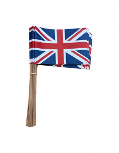 Lot de drapeaux Royaume Uni en papier : fabrication française