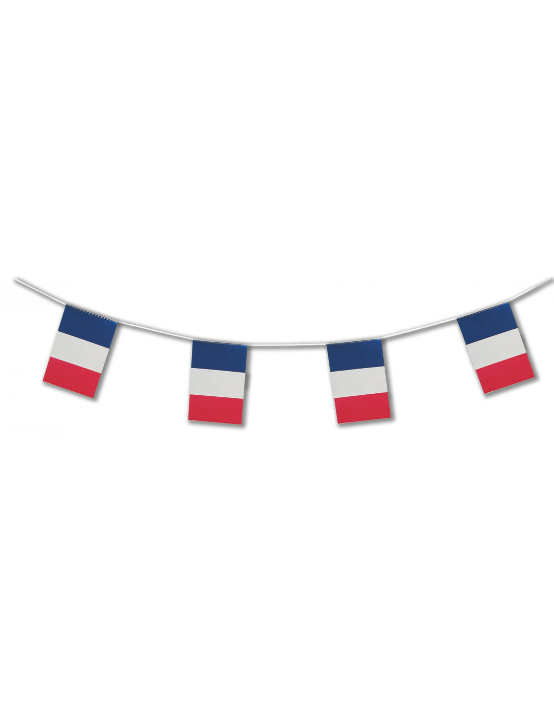 Guirlande à fanions drapeaux supporter France 10 m - Vegaooparty