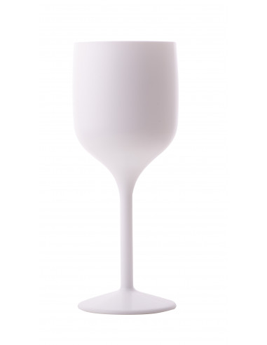 Verre à pied blanc en plastique réutilisable PP de 30 cl : Festivités et manifestations