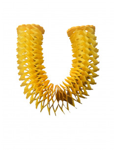 Guirlande jaune d'or en papier ignifugé zinnia : fabrication Française 2