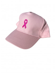 Casquette rose Octobre Rose brodée : textile octobre rose 2