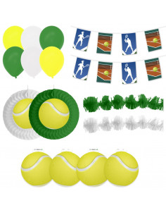 Kit décorations thème tennis