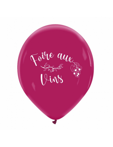 Sachet de ballons "foire aux vins" en latex naturel biodégradable