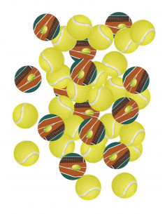 Confettis de table balles de tennis