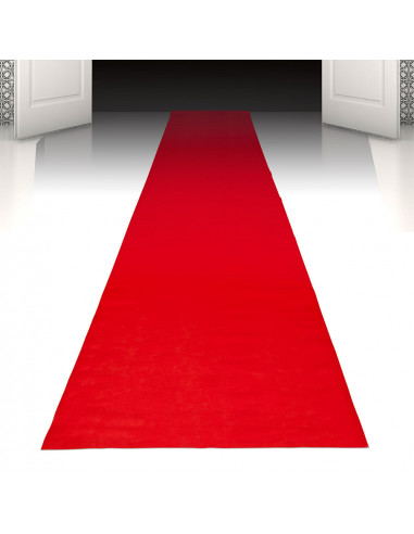 Tapis de cérémonie jetable rouge : décoration évènement