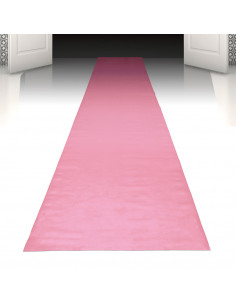 Tapis de cérémonie jetable rose : décoration évènement