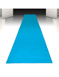 Tapis de cérémonie jetable bleu bébé : décoration évènement