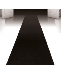 Tapis de cérémonie jetable noir : décoration évènement