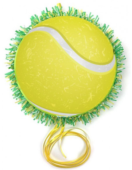 Pinata balle de tennis à tirer de 30 cm de diamètre
