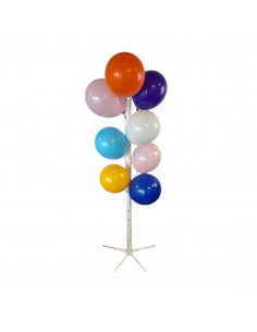 Arbre à ballons blanc en plastique pour présenter vos ballons : Espace év!nement