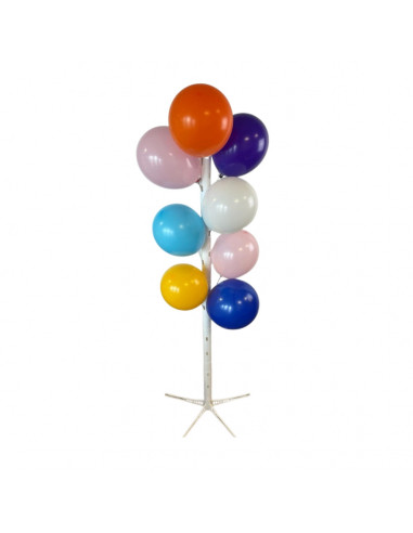 Arbre à ballons blanc en plastique pour présenter vos ballons : Espace év!nement