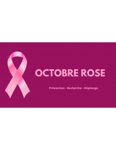 Drapeau Octobre rose fuchsia pour mât : Fabrication Française