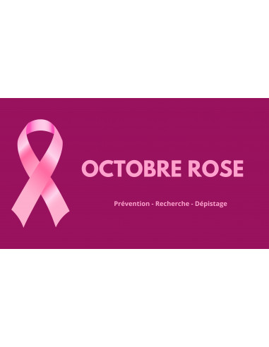 Drapeau Octobre rose fuchsia pour mât : Fabrication Française