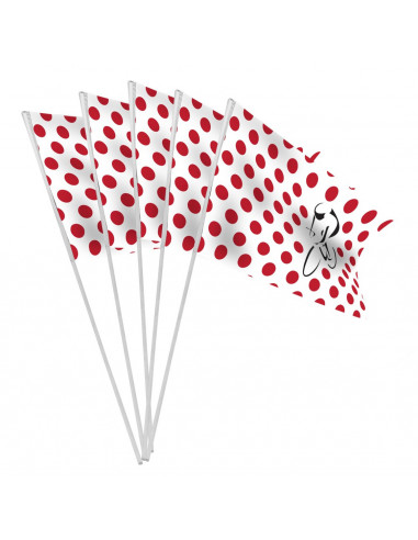 1 Lot de 10 drapeaux course cycliste en papier