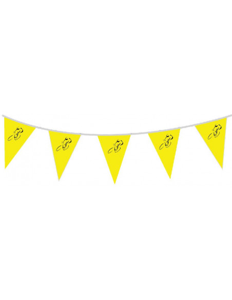 Guirlande fanions cycliste tour de France en papier