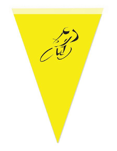 Guirlande fanions cycliste tour de France en papier