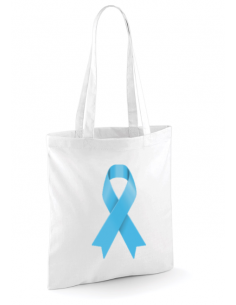 Sac tote bag blanc imprimé Mars bleu : textile Mars bleu