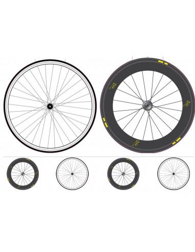 Guirlande fanions roues de vélo de 5 mètres de longueur