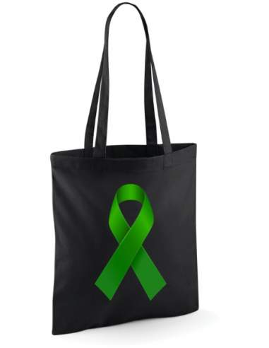 Sac tote bag noir imprimé Juin vert  : textile Juin vert