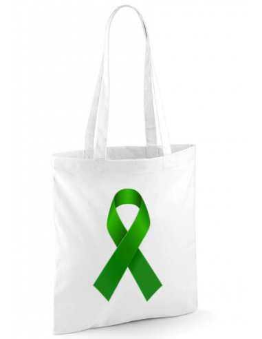 Sac tote bag blanc imprimé Juin vert : textile Juin vert