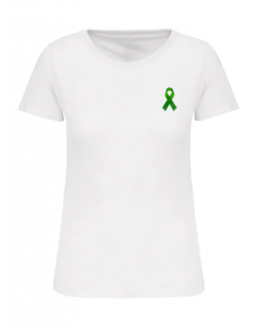 T-shirt blanc Juin vert femme : textile juin vert