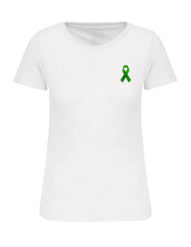 T-shirt blanc Juin vert femme : textile juin vert