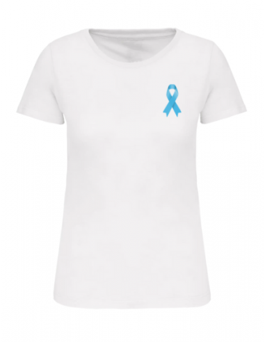 T-shirt blanc Mars bleu femme : textile Mars bleu