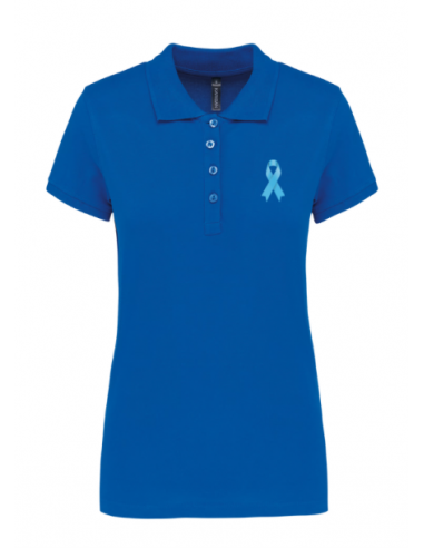 Polo bleu royal Mars bleu femme : textile Mars bleu