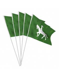 Sachet 10 drapeaux papier équitation