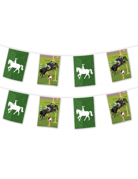 Guirlande 5m en papier équitation