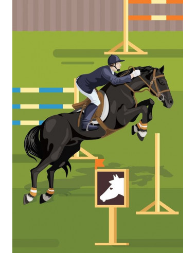 Guirlande 5m en papier équitation Guirlande 5m en papier équitation