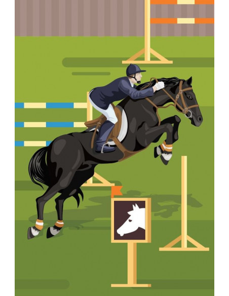 Guirlande 5m en papier équitation